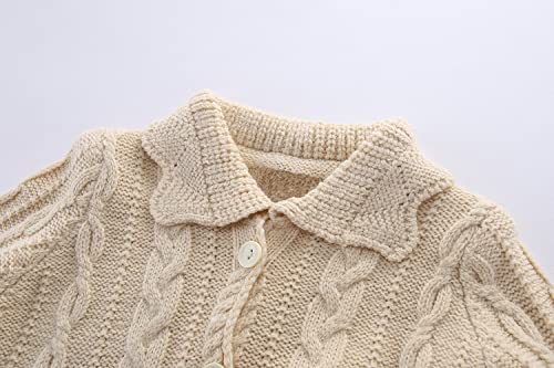 LittleSpring Little Girls Tassel Cardigan Sweater with Hood Sweet Floral Embroidery3