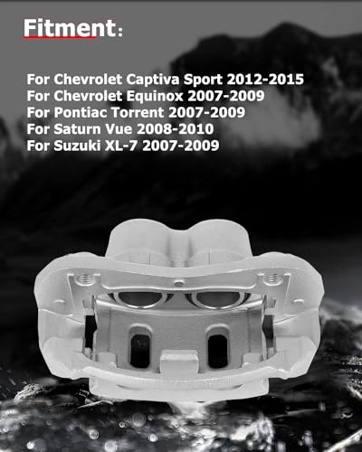 Image of cciyu Front Right Brake Caliper Assembly w /Bracket 18B5057 For Chevy For Captiva Sport /For Equinox,For Pontiac For Torrent,For Saturn For Vue,For Suzuki For XL-7