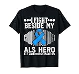 Photo Gallery support als awareness gifts blue ribbon als gifts items maglietta Photo Gallery support als awareness gifts blue ribbon als gifts items maglietta
