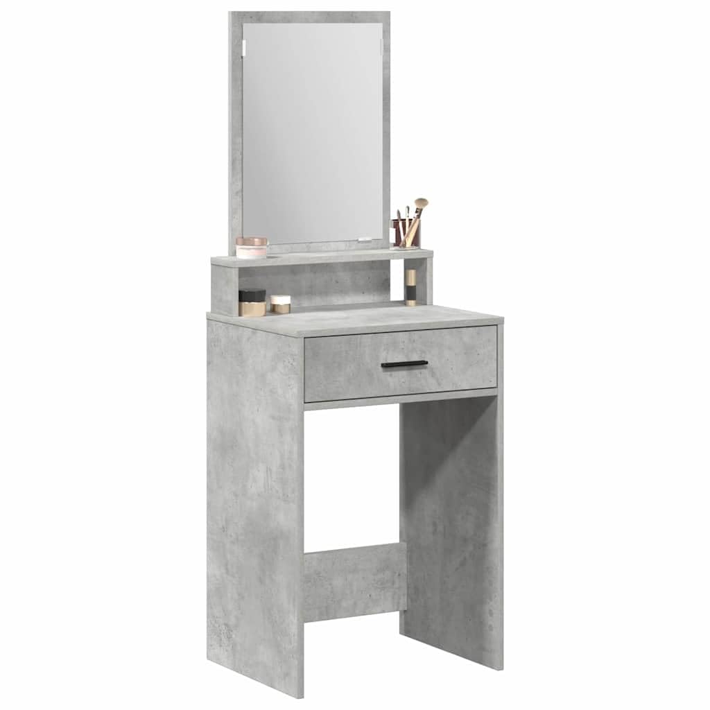 vidaXL Dressing Table Concrete Grey 50 x 41 x 140 cm Engineered Wood, Modern Bedroom Vanity, Stylish Dressing Table, Rectangular Storage Dresser, Durable Furniture for Home Grooming