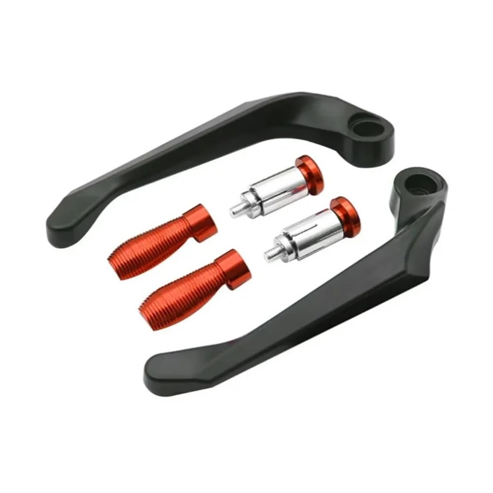 Wgruklbd Orange Motorcycle Die-Casting Aluminum Alloy Handlebar Brake Clutch Lever Hand Guard Protector Accessories Handguard Handlebars Protector