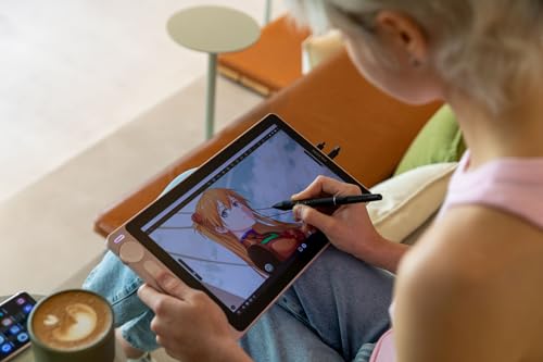 Image of HUION Kamvas 13 (Gen 3) Drawing Tablet with Screen,13.3 inch Full-Laminated Art Tablet with Anti-Sparkle Canvas Glass 99% sRGB, PenTech 4.0, 16384 Pen Pressure Dual Dial for PC, Mac, Android (Pink)