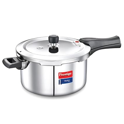 Prestige Svachh Triply 5 Litre, Silver Outer Lid Pressure Cooker