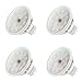 SEBSON® 4 x MR16 5W Lampadina LED (pari a 35W), 380 lumen, bianco caldo, LED SMD, angolo di diffusione di 110°