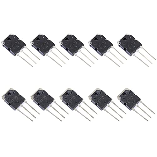Bridgold 10pcs 2SC5198/2SA1941 Power Transistors TO-3P