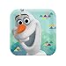 Amscan Disney Olaf Birthday Party Dessert Plates Disposable Tableware and Dishware (8 Pack), Sky Blue/Teal, 7"x7"