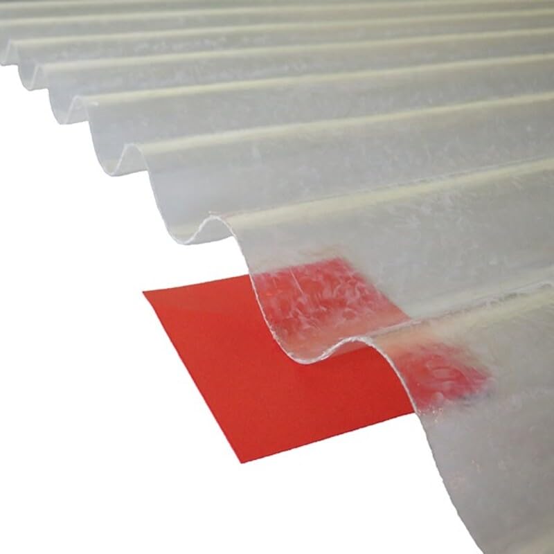 Corrugated polyester sheet (GO 177/51 - large waves) Translucent, l.- 92 cm, L.- 1.52 m