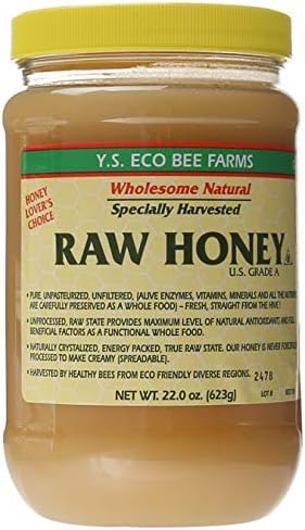 YS Eco Bee Farms Raw Honey - 22 oz (Pack of 6)