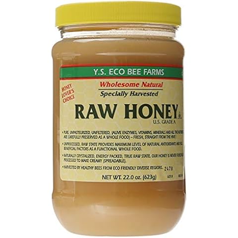 YS Eco Bee Farms Raw Honey - 22 oz (Pack of 6) Cover