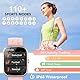 taopodo Smartwatch Damen, 1,91 HD Touch Smart Watch mit Telefonfunktion, 115+Sportmodi Sportuhr, IP68 Fitness Tracker mit Herzfrequenz SpO2 Schlafmonitor Schrittzähler für Android iOS (Rose Gold)