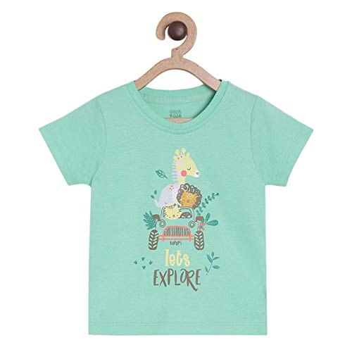 Image of miniklub Girls Pack of 3 Printed Knitted Pure Cotton Top