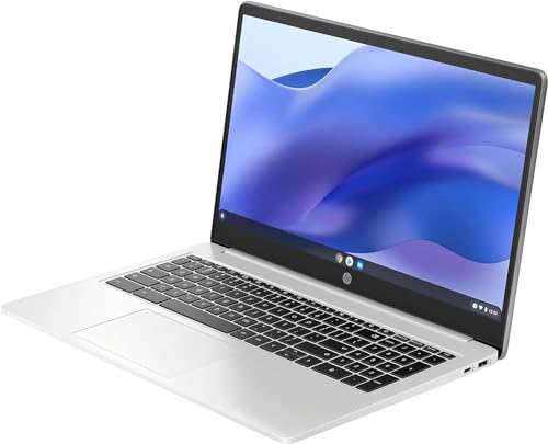 HP 15.6 HD Premium Chromebook, Intel Celeron N Processor 3.7GHz Turbo Speed, 8GB Ram, 64GB SSD, Ultra-Fast WiFi Up to 1700 Mbps, Chrome OS, Arctic Sliver by HP - Image 2