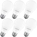 LUXRITE A19 LED Light Bulb 100W Equivalent, 5000K Bright White Non-Dimmable, 1600 Lumens, Standard LED Bulb 15W, E26 Medium Base, UL Listed, Perfect for Table Lamps and Home Lighting (6 Pack)