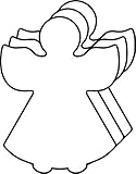 Angel Small Single Color Creative Cut-Out