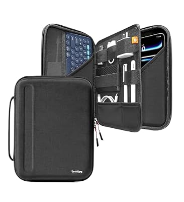tomtoc Borsa Custodia Tablet per 11 Pollici iPad Pro M5/M4 & iPad Air M4/M3/M2 2026-2024, 11" iPad 11 A16 2025, 10,9" iPad Air 5/iPad 10, EVA Rigida per trasporto per Magic/Smart Keyboard/Accessori