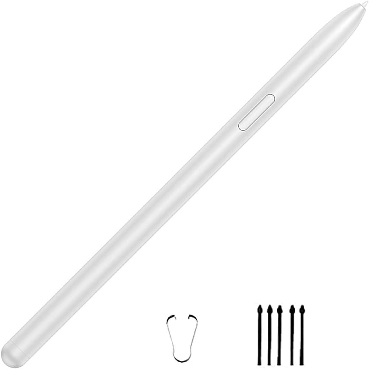Mystic Silver Galaxy Tab S7 FE Pen for Samsung Galaxy Tab S7 FE S Pen Stylus Pen Replacement +Free 5 Tips for Samsung Galaxy Tab S7 FE Stylus S Pen