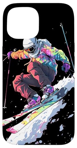 Skiing Ski Jumping Freestyle Skier Case for iPhone 15