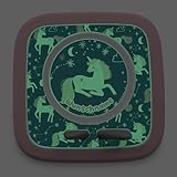 yabaduu Protective Film Compatible with Toniebox 2 Accessories Perfect Fit Self-Adhesive Protective Case with Anti-Scratch Design for Children Y015 (32 Unicorns, Glow in the Dark with Name) - Image 1