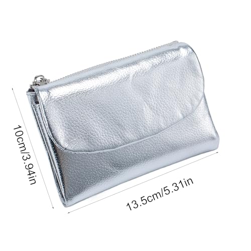 Women’s Wallet, Leather Purse, Travel Card Holder, 5.31x1.18x3.94 Inches Zippered Pockets, Slim Lightweight Design, Pink or Black, for Wife, Mom, Girlfriend, Sister, Friends, Everyday Use2