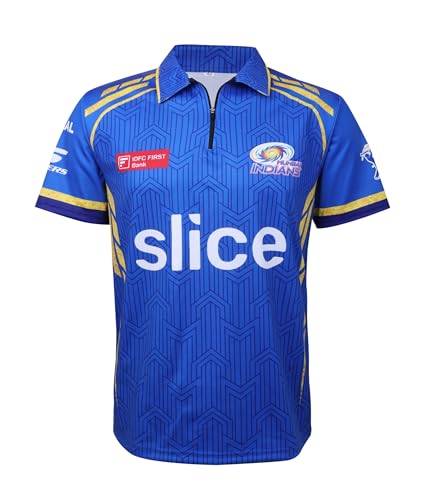 YOOGI Kids Sports Fans Quick Dry Half Sleeve Blue CSK, MI and RCB...