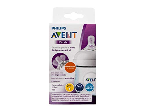 Mamadeira Petala Azul 125Ml, Philips Avent, Azul