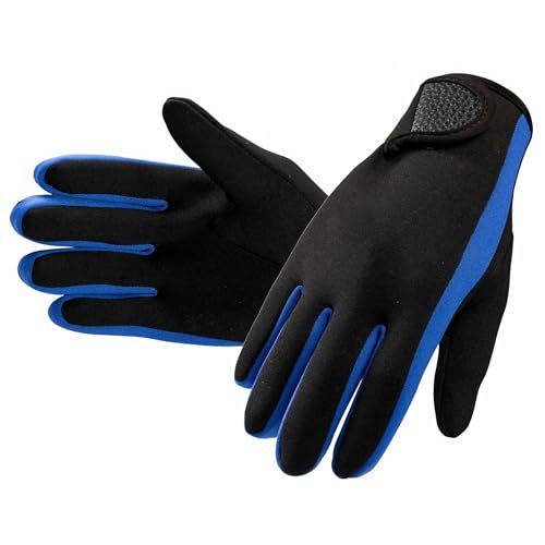Legou Surfing Gloves 1.5 mm Abrasion Resistant Swimming Snorkeling Rafting Water Sports Gloves Blue L
