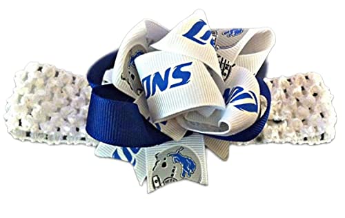 Image of Lions Baby Girl Boutique Bow Crocheted Headband