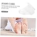 TOGEVAL 100Pcs Disposable Transparent Foot Covers for Shoe Fitting Soft Durable Foot Sleeves for Skating Skiing and Foot Care Fits All
