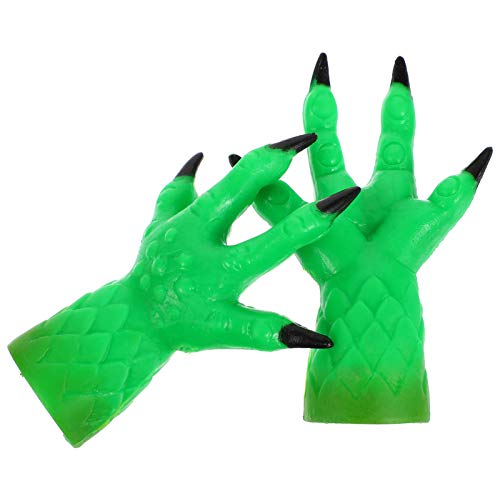 NUOBESTY 1 par de capas de dedo para dedo de demônio engraçadas capas de dedo mini fantoche de dedo