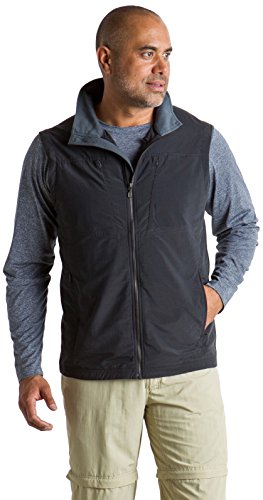 ExOfficio Men's Sol Cool FlyQ Vest, Black, Large