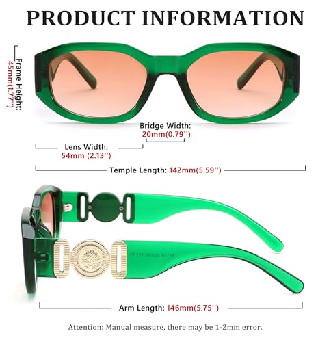 Image of FEISEDY Retro Trendy Rectangle Sunglasses Women Men Narrow Shades B2322 | |Vintage Shades |UV400 Protection |Blocks Glare |Women & Men |Comes With A Storage Case