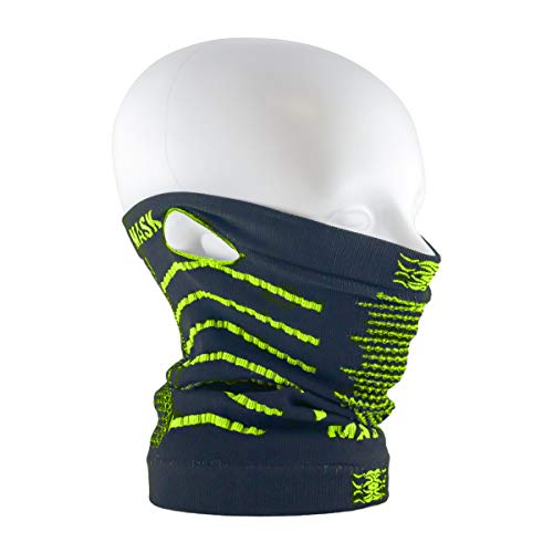 オルルド釣具 フェイスマスク 防寒 保温 男女兼用 フリーサイズ 耳掛け フェイスガード ネックウォーマー 4way グリーン qa100105a02n0