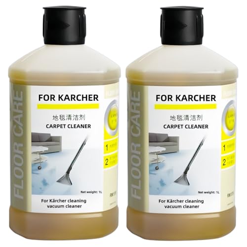RM519 Sofá, Sábana, Cortina, Tela, Limpiador De Alfombras 1L. Compatible Con Kärcher Puzzi 8/1, 10/1 SE BRC Serie. Todos Los Limpiadores Profundos De Alfombras Verticales Y Compactos(2 PCS)
