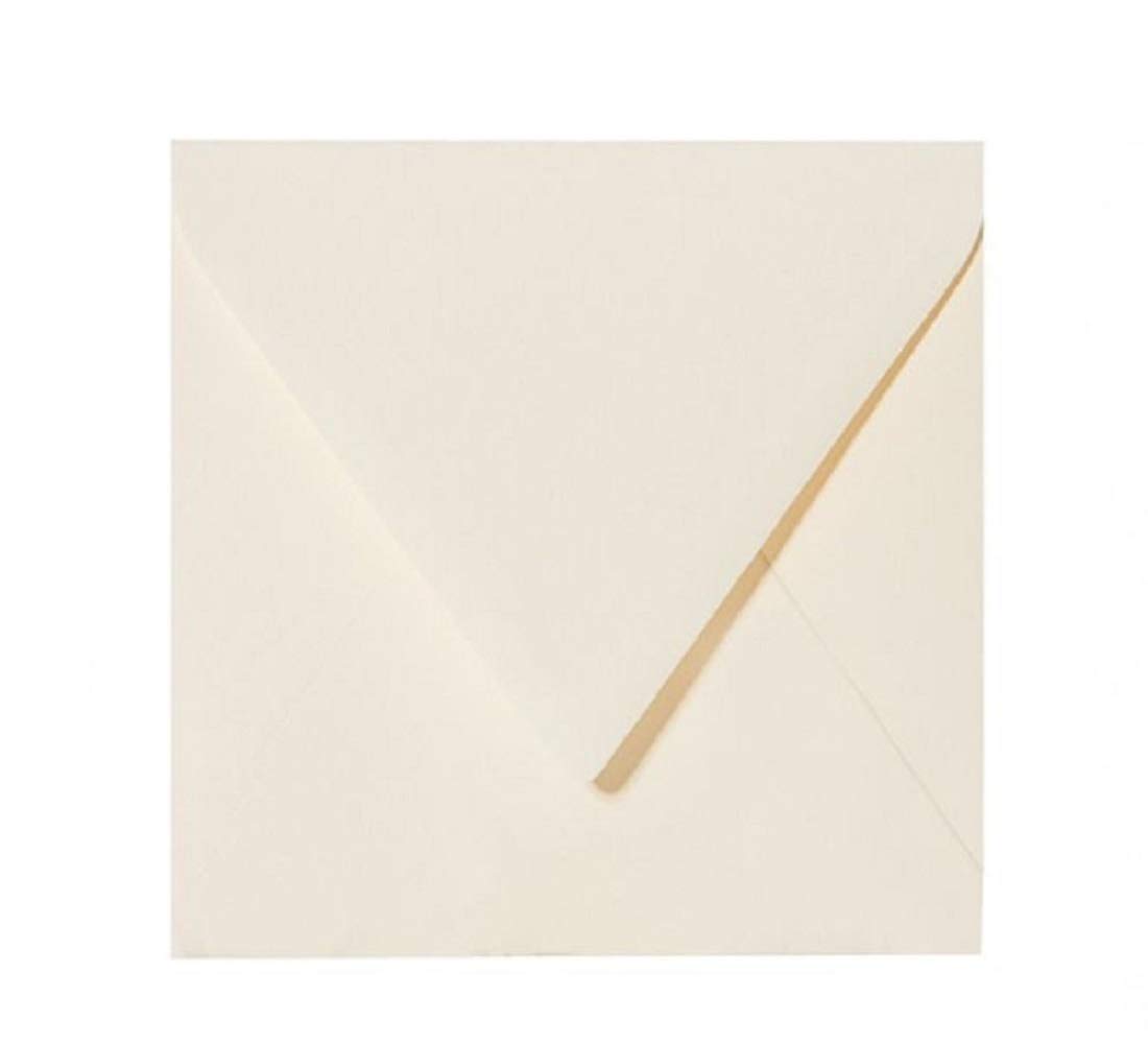 Quadratische Briefumschläge 110 x 110 mm,120 g/qm, für Einladungen und Gutscheine, 250 Umschläge Chamois
