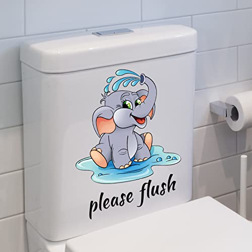 Vinilos adhesivos de vinilo para pared con elefante bebé adorable miniatura 6