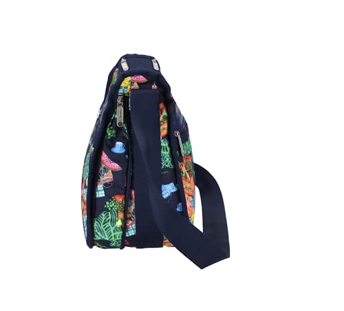 LeSportsac Painted Picnic Deluxe Everyday Crossbody Bag + Cosmetic Bag, Style 7507/Color E539, Endless Summer Fun, Vibrant Colorful Picnic, Sunkissed Fruits, Sweet Treats, Relaxing Alfresco4