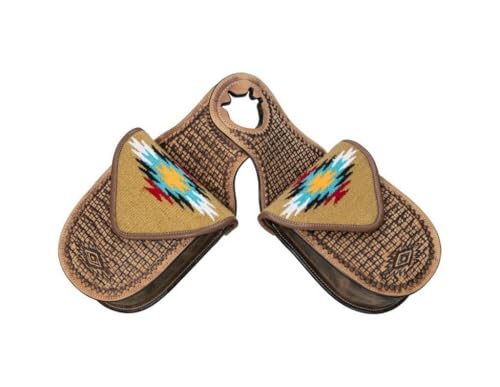 Tough 1 Leather Horn Bag Woven Tan/Brown