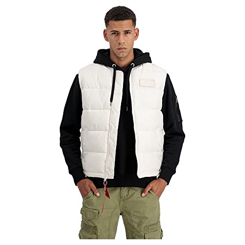Alpha Industries Puffer Vest LW Weste für Herren Jet Stream White – Ansicht 1