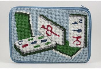 Alice Peterson Cosmetic Purse - Mah Jong - Needlepoint Kit