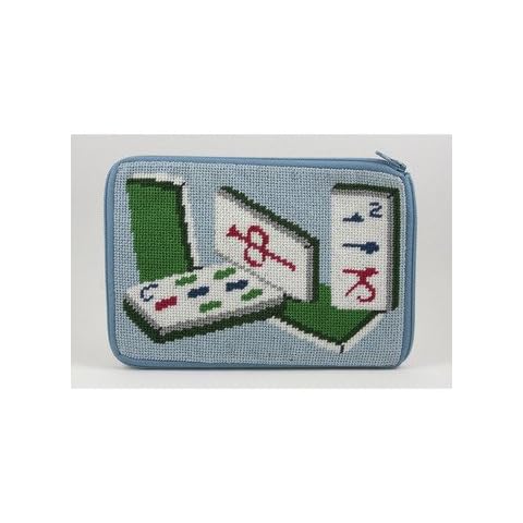 Alice Peterson Cosmetic Purse - Mah Jong - Needlepoint Kit Cover