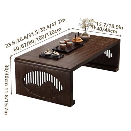 Table basse pliante en bambou pour optimiser les petits salons - 3
