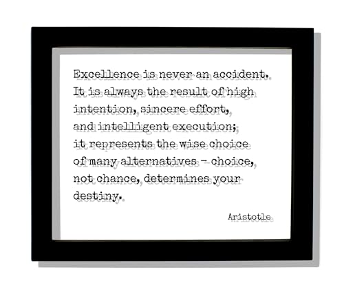 Aristotle Excellence Quote Art