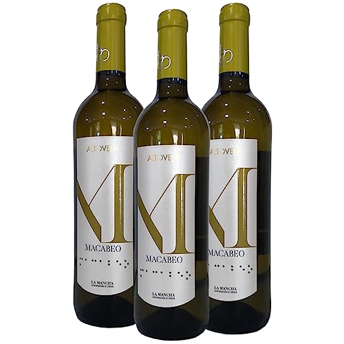 Vino Blanco Macabeo D.O.P. La Mancha 75cl | Vinos Bodegas Altovela | 3 Botellas