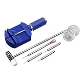 Wvxilyr 12-in-1 Kit Orologiaio Professionale per Riparazione Orologi, Strumenti per Togliere Maglie, Regolare Cinturini, Cambio Batteria e Rimozione Perni, Attrezzi Completi per Manutenzione Orologi