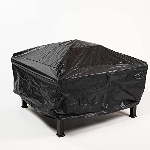 Global Outdoors 34-In Adjustable Leg Square Slate Top Fire Pit #TOP4