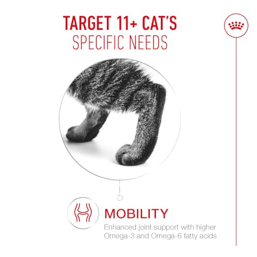 ROYAL CANIN AGEING 11+ | 400 g | Sucha karma dla starszych kotów od 11 roku życia | Formuła z kompleksem HealthyAge7 | Zawiera łatwe do żucia krokiety