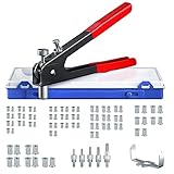 【Mandriles de Remache】 Incluye 5 Tamaños de Mandril de Remache: M3 / M4 / M5 / M6 / M8, 80 x Tuercas de remache, 20PZ M3, 20PZ M4, 20PZ M5, 10PZ M6, 10PZ M8, Satisfacer Diferentes Necesidades.