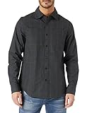 Knopfverschluss G-STAR RAW Mens 2 Pocket Worker Regular Shirt, Asfalt Freddie Check C650-C255, XS