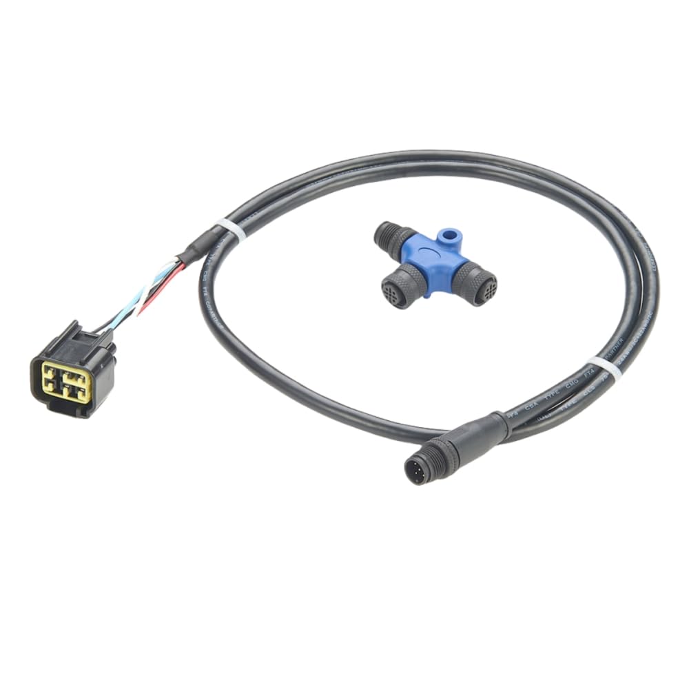 NMEA 2000 N2k 6-poliges Motorschnittstellenkabel M12 5-polig auf 6-poligen Motor 06653-ZZ3-760HE für Lowrance Simrad Garmin-Netzwerke (1m/3,28Fuß) (Kabel + T-Stecker)