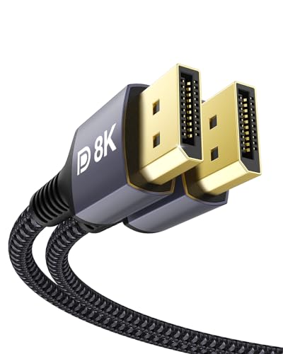 Stouchi Kabel DisplayPort 1.4 240 Hz 【4M】DP1.4 obsługuje 8K@60Hz 4K@60Hz/144Hz/120Hz 5K@60Hz/120Hz 2K@165Hz/240Hz FreeSync G-Sync 32,4 Gbit/s HDR10 kabel wyświetlacza do monitora gamingowego
